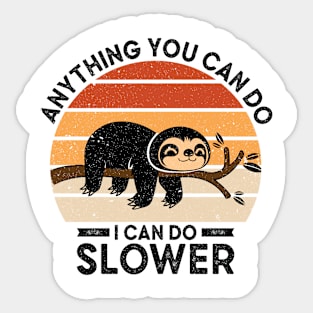 Cute Sloth Lazy Office Worker Working Sloth Statement Chill Sticker